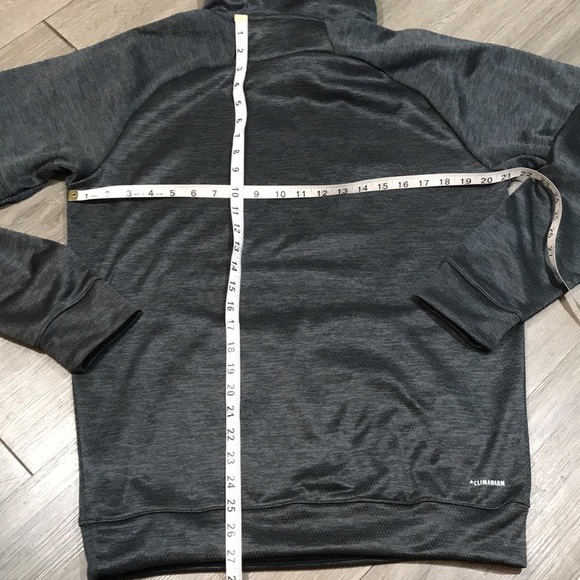 Adidas NWT Bos Matrix TI Heather Gray Insignia Hooded Pull-Over size M - Picture 11 of 11